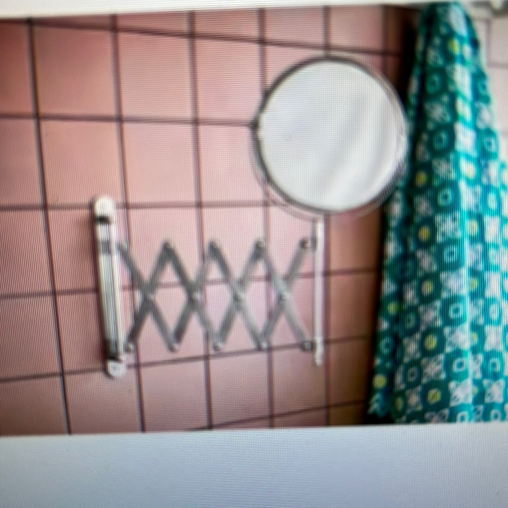 IKEA FRACK Stainless Steel Wall Mounted Magnifying Mirror